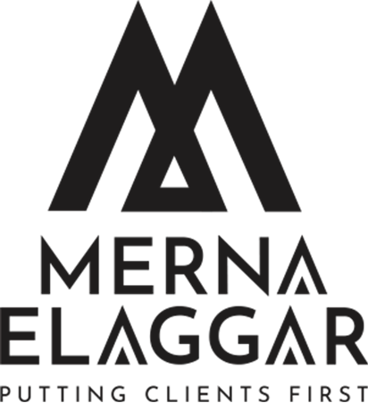 merna black logo